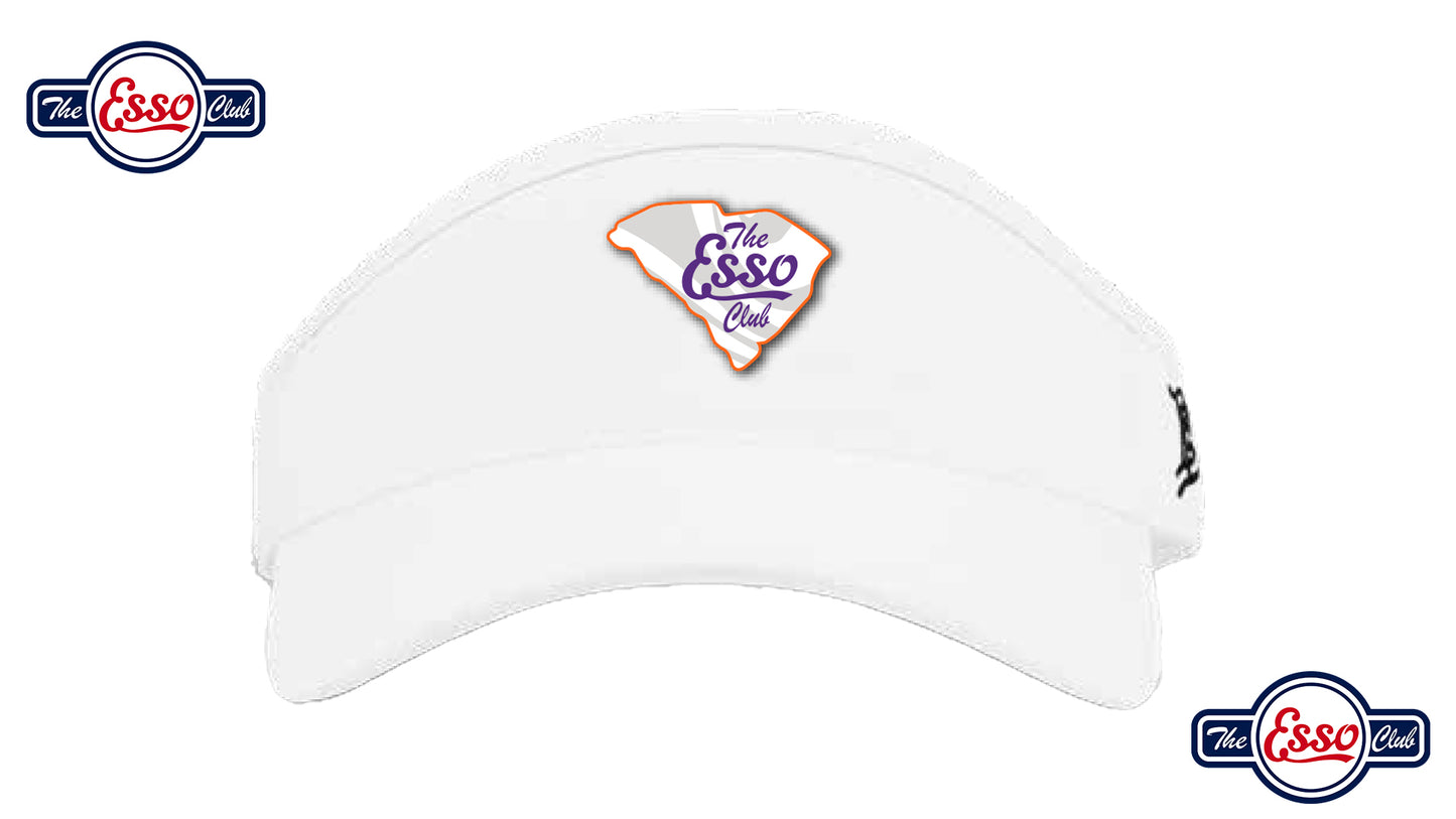 White Branded Bills SC Patch Visor