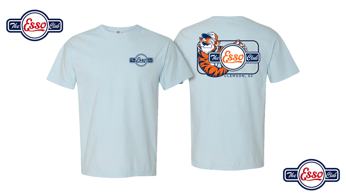 Baby Blue Marque Tiger Short Sleeve shirt