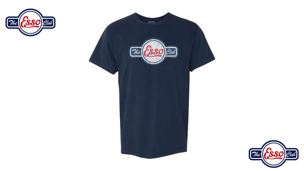 Dark Blue Faded Short Sleeve CC LOGO