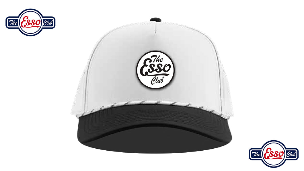 White Branded Bills The Esso Club Patch White Braided Cord Hat